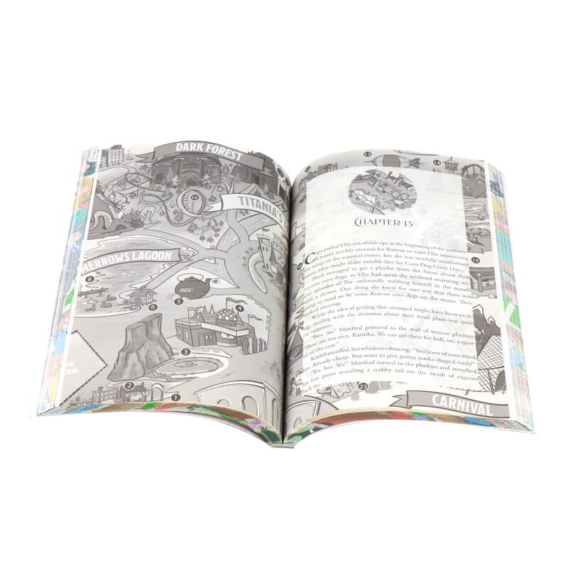 Paperback Novel Printing with Spot UV and Image Sprayed Edges 7