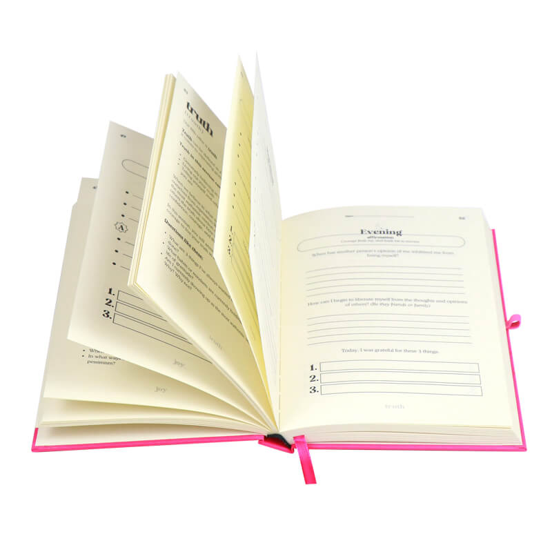 Custom Hardcover Fabric Linen Gratitude Journal Printing for Kids 7