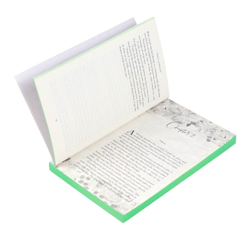 Paperback Book with Foil Stamping on the Cover and Sprayed Edges 7