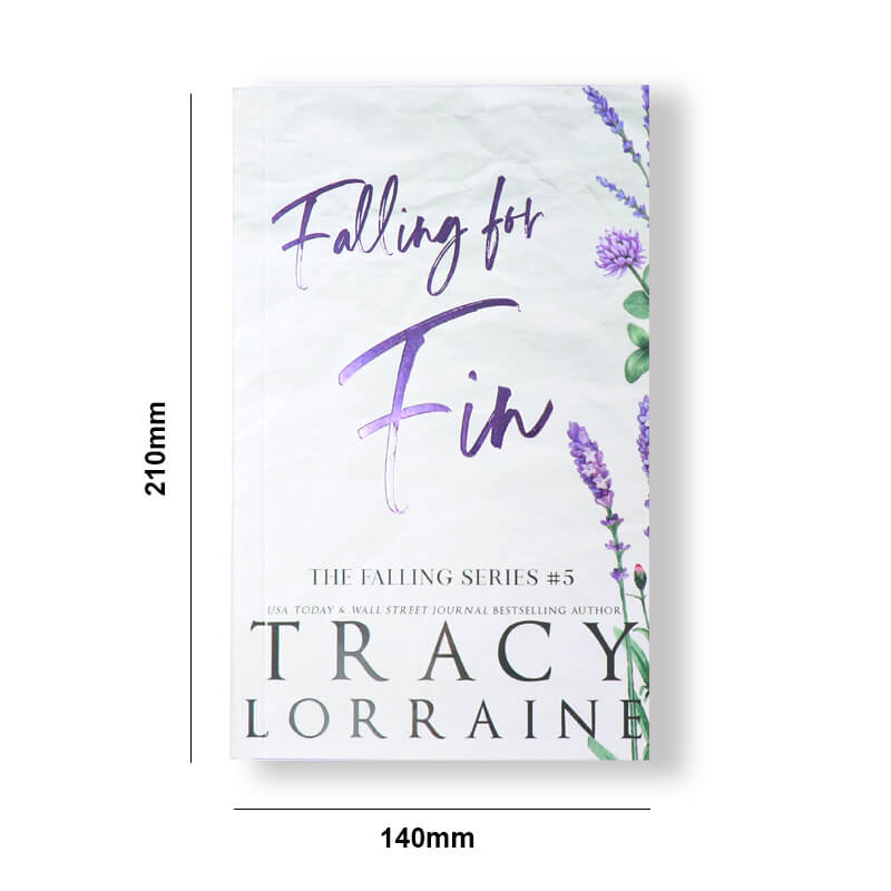 Purple Foil Stamping Perfect Binding Book Printed with Sprayed Edges 6