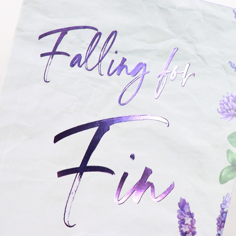 Purple Foil Stamping Perfect Binding Book Printed with Sprayed Edges 8