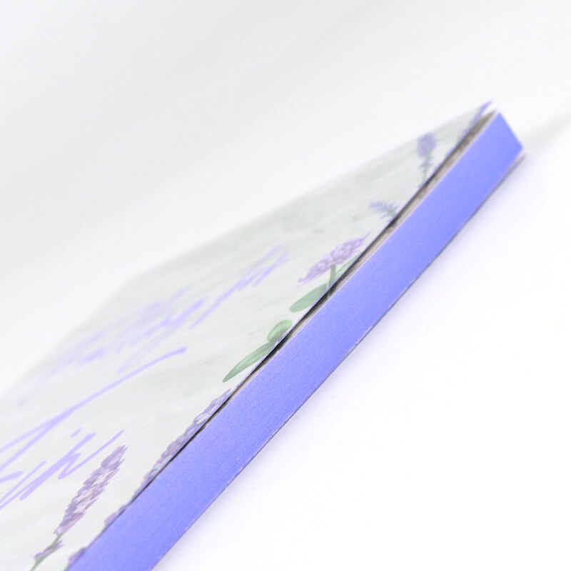 Purple Foil Stamping Perfect Binding Book Printed with Sprayed Edges 9