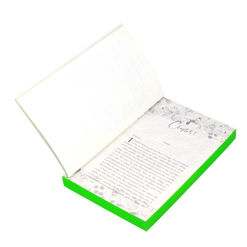 5*8 Softcover Novel Book Printing with Foiling and Sprayed Edges 7