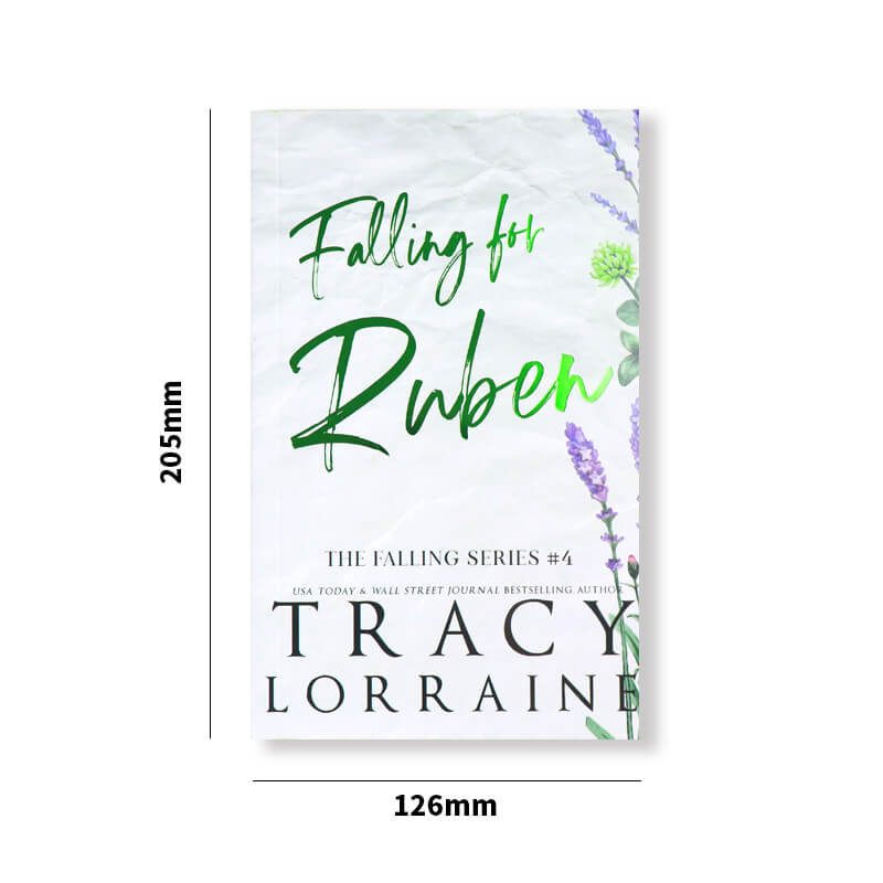 5*8 Softcover Novel Book Printing with Foiling and Sprayed Edges 6