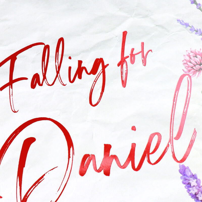 Softcover Book with Red Sprayed Edges and Foiling on the Cover 8