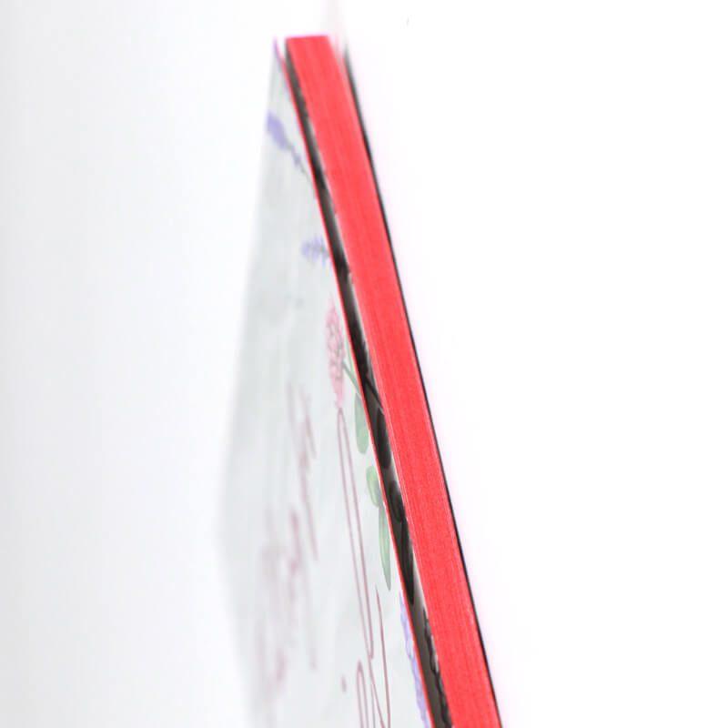 Softcover Book with Red Sprayed Edges and Foiling on the Cover 9