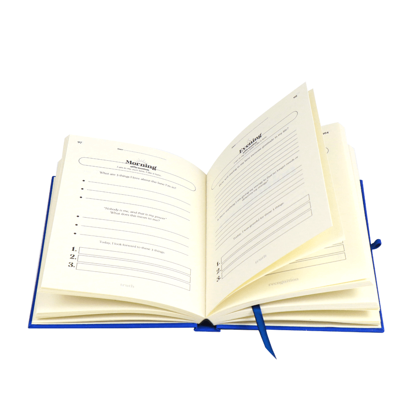 Personalized Linen Hardcover Self Care Gratitude Journal with Box 7