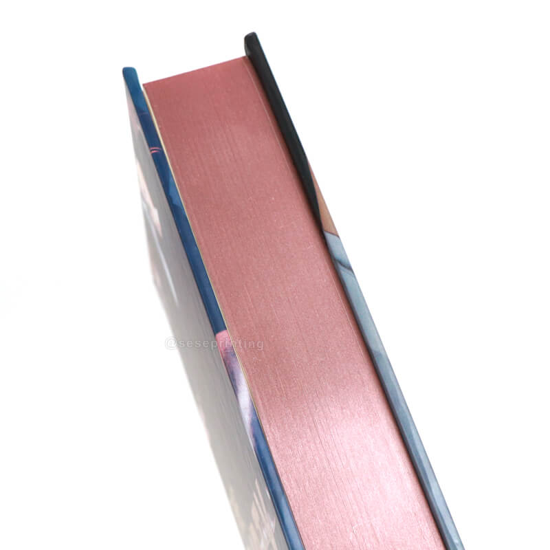 Hardcover Fiction Book Printed with Foiling on Cover and Foiled Edges 9