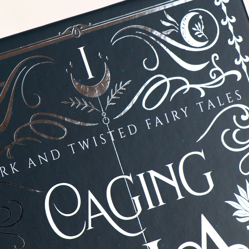 Black and White Printing Hardcover Book with Silver Sprayed Edges 8