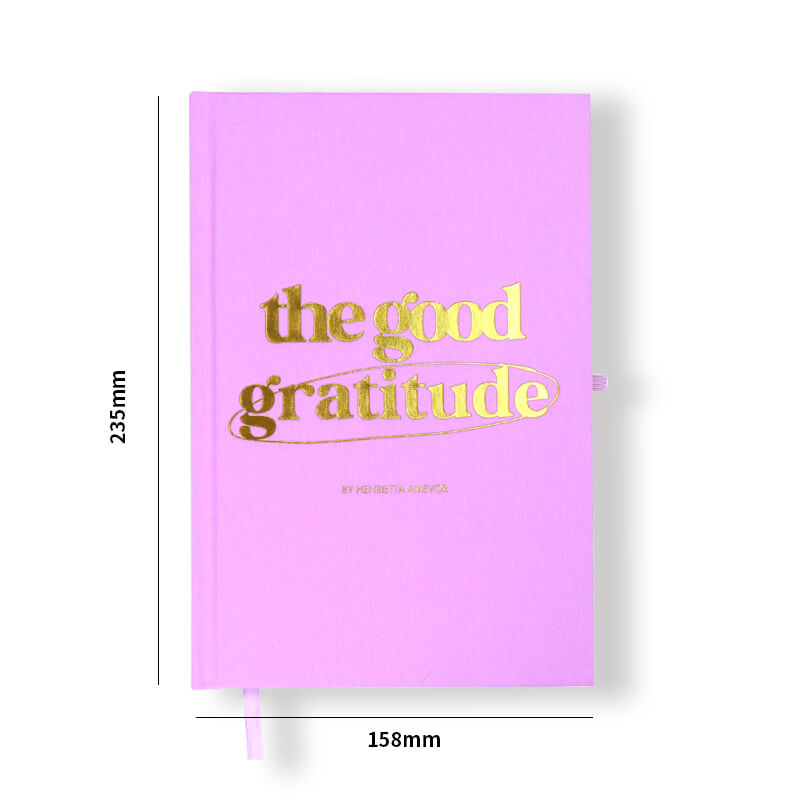 Printed Hardcover Pink Linen Cover Gratitude Manifestation Journal 6