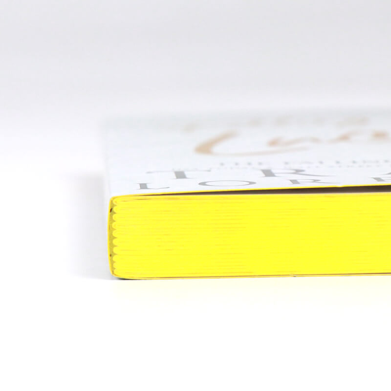 Printed Paperback Book with Foiling on the Cover and Sprayed Edges 10