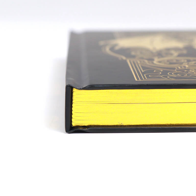 金箔の縁取りが施された、パーソナライズされた箔プリントのハードカバージャーナル 12