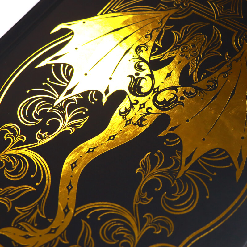 金箔の縁取りが施された、パーソナライズされた箔プリントのハードカバージャーナル 9