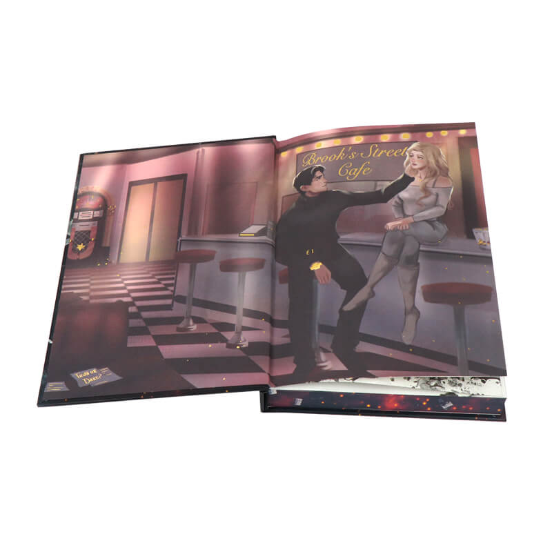 Hardcover Book with Foiled Endpapers, Spot UV and Sprayed Edges 7