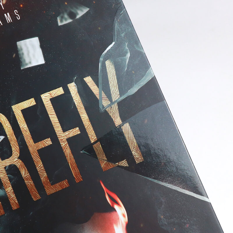 Hardcover Book with Foiled Endpapers, Spot UV and Sprayed Edges 9