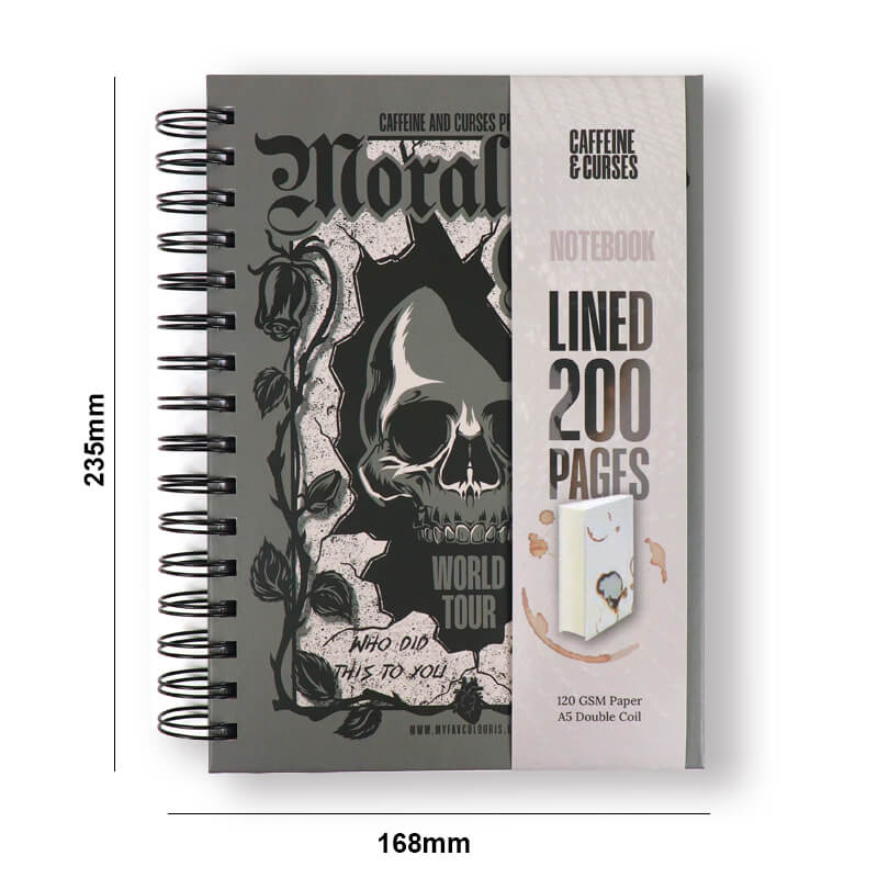 Custom 120 Gsm Paper A5 Double Coil Journal Notebook Printing 6