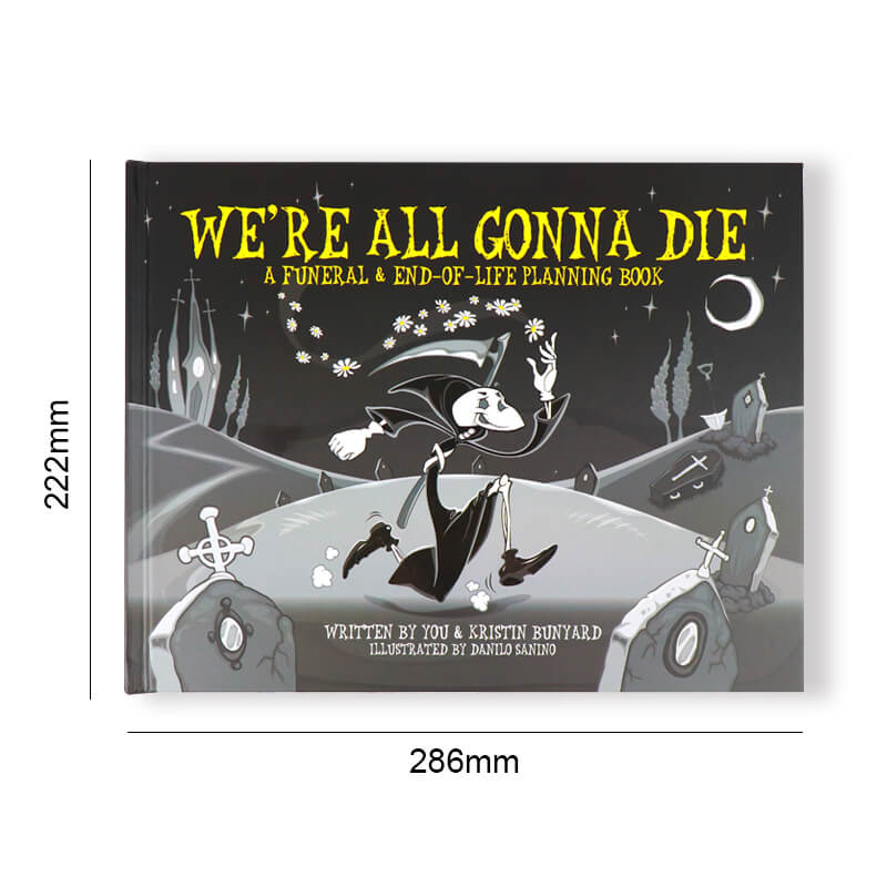 Custom Printing Funeral Guest Book Hardcover Journal Notebook 6