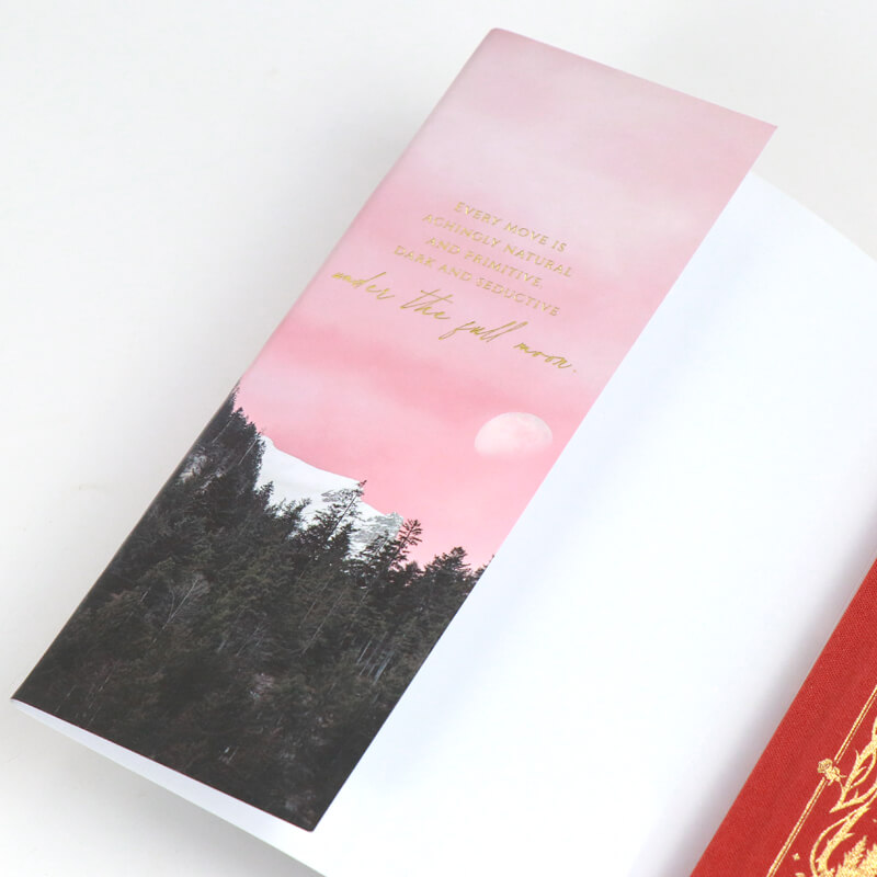 Black Pages with White Ink Printing Hardcover Book Series with Sprayed Edges 10