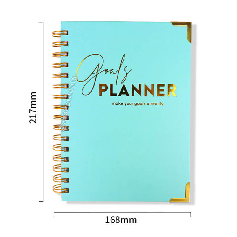 Custom Coil Journal Notebook Printing Weekly Daily Goals Planner 7