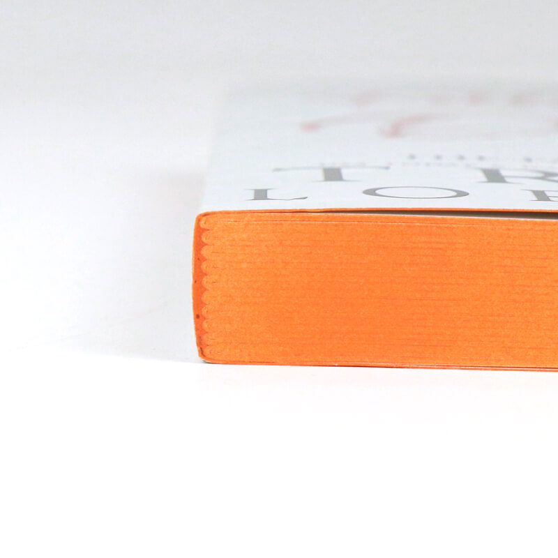 Black and White Printing Foil Softcover Books with Sprayed Edges 10