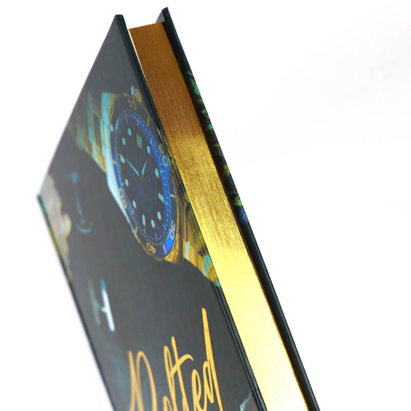Gold Foil Hardcover Fiction Book with Spot UV and Gilded Edges 10
