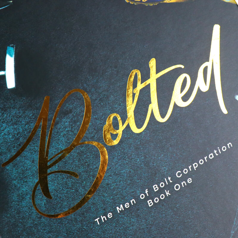 Gold Foil Hardcover Fiction Book with Spot UV and Gilded Edges 9