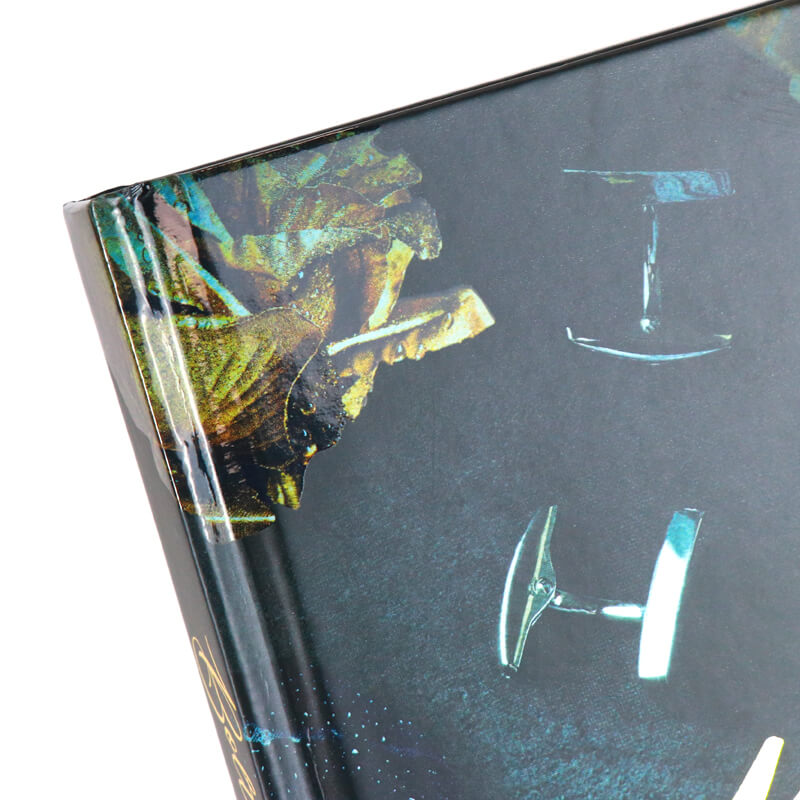 Gold Foil Hardcover Fiction Book with Spot UV and Gilded Edges 8