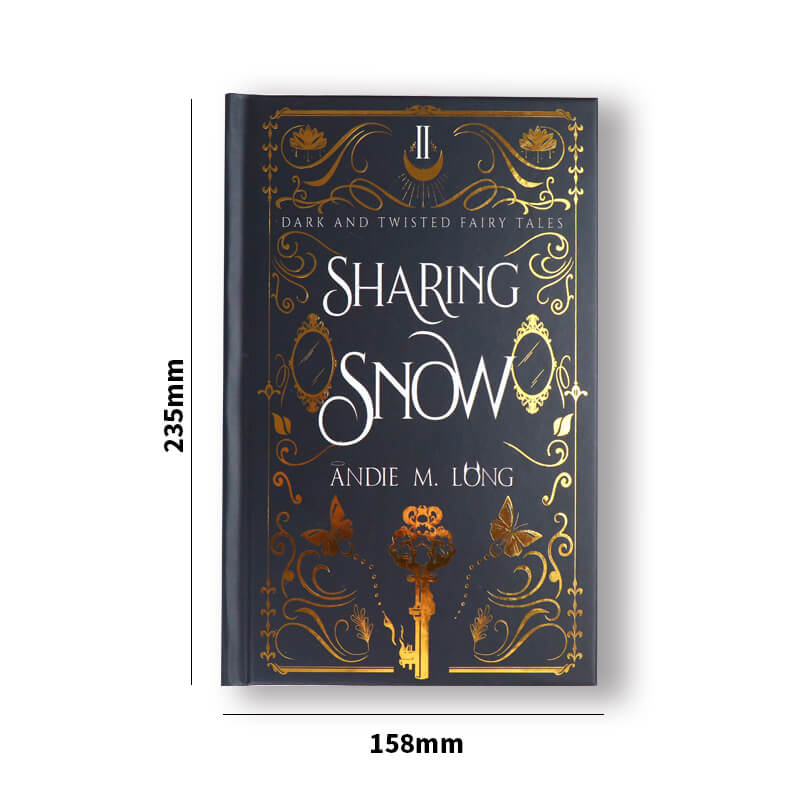 Book Printed Gold Foil Stamping on Cover and Digital Sprayed Edges 6