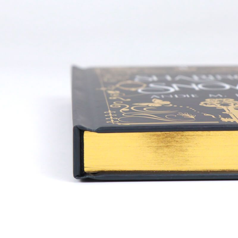 Book Printed Gold Foil Stamping on Cover and Digital Sprayed Edges 10