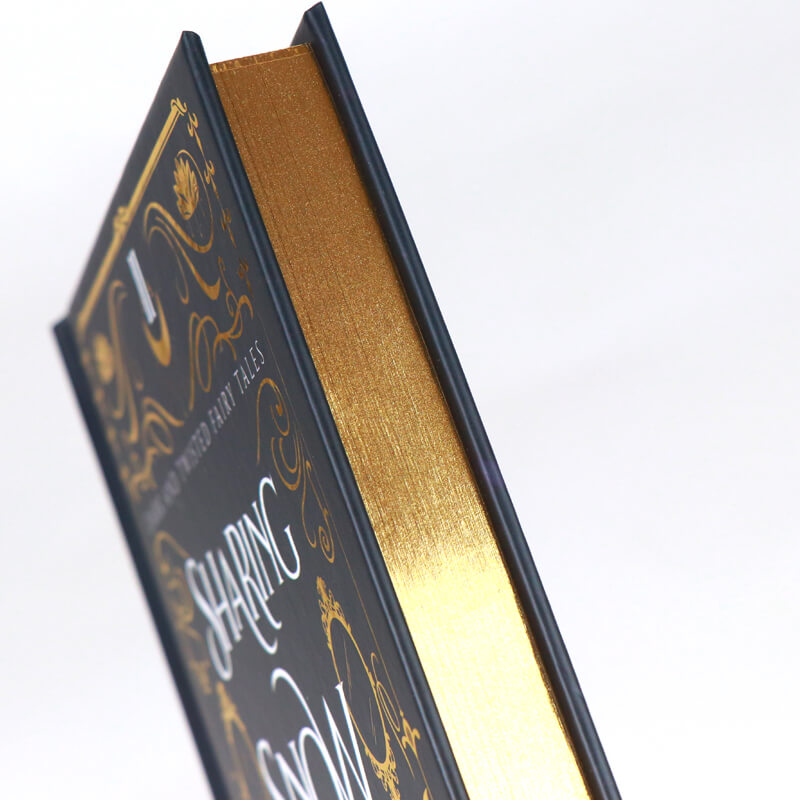 Book Printed Gold Foil Stamping on Cover and Digital Sprayed Edges 9
