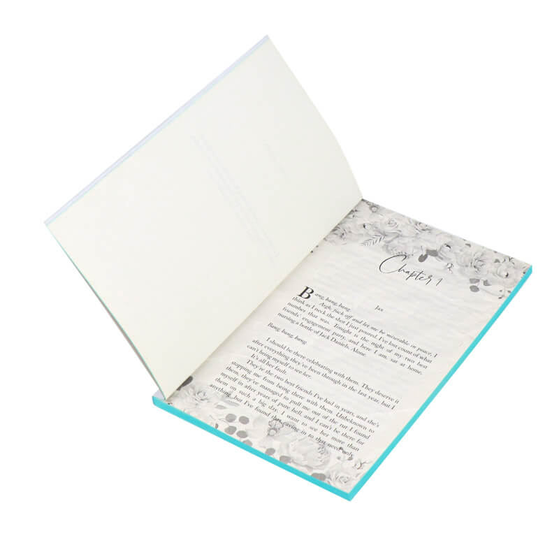 Black and White Printing Foil Soft Cover Novel with Sprayed Edges 7