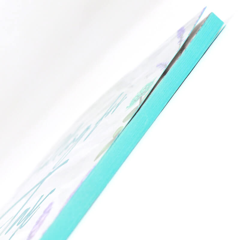 Black and White Printing Foil Soft Cover Novel with Sprayed Edges 9