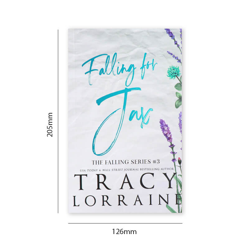 Black and White Printing Foil Soft Cover Novel with Sprayed Edges 6