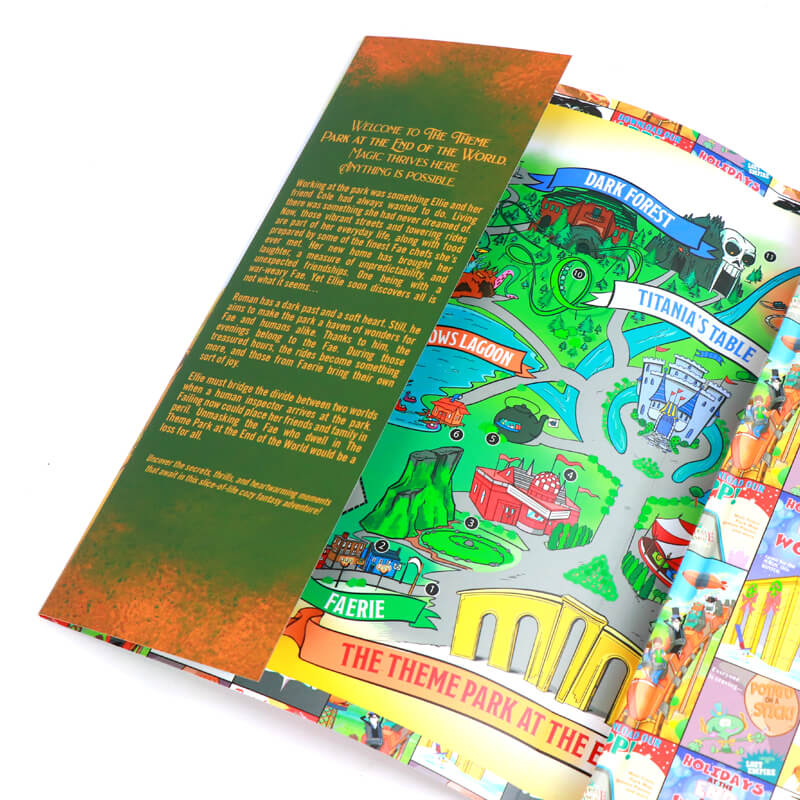 Gold Foil Stamped Hardcover Book with Dust Jackets and Gilded Edges 9