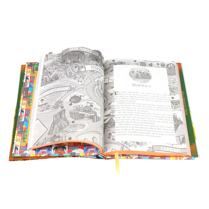 Gold Foil Stamped Hardcover Book with Dust Jackets and Gilded Edges 8