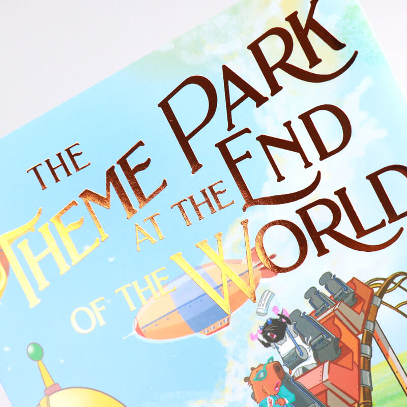 Gold Foil Stamped Hardcover Book with Dust Jackets and Gilded Edges 10