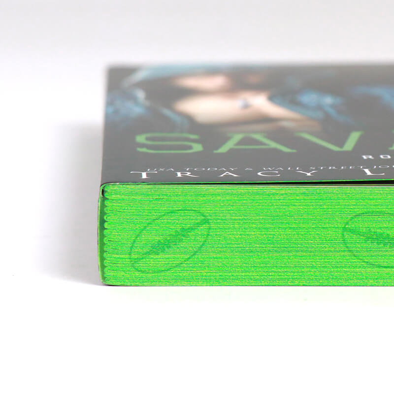 Black and White Printing Paperback Novel with Foil Cover and Sprayed Edges 10