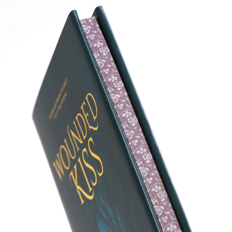 Black Interior Pages White Ink Printing Hardcover Books with Sprayed Edges and Foiled Dust Jackets 11