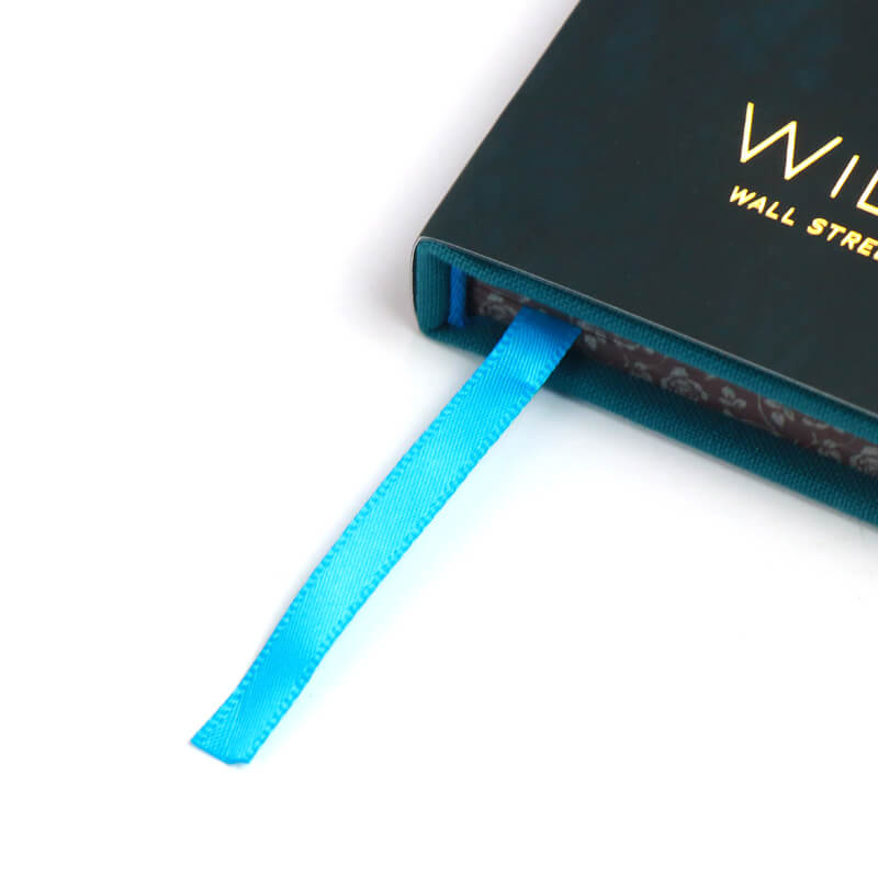 Black Interior Pages White Ink Printing Hardcover Books with Sprayed Edges and Foiled Dust Jackets 12