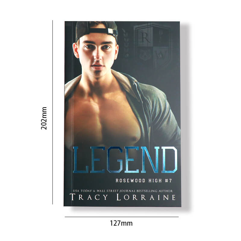 Paperback Book Publishing Printing with Foil on Cover and Sprayed Edges 6