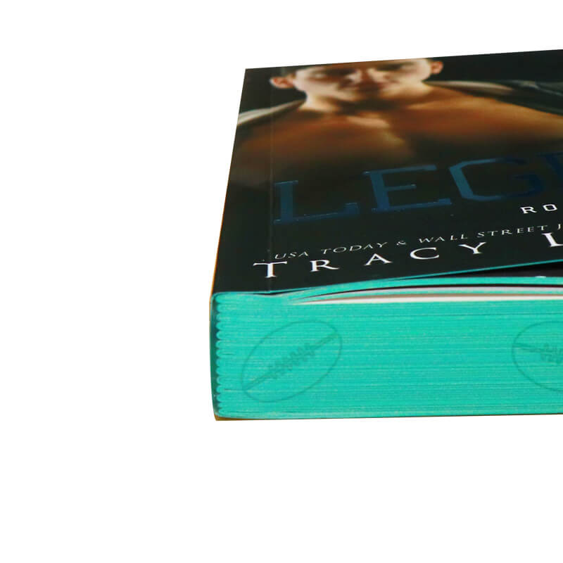 Paperback Book Publishing Printing with Foil on Cover and Sprayed Edges 10