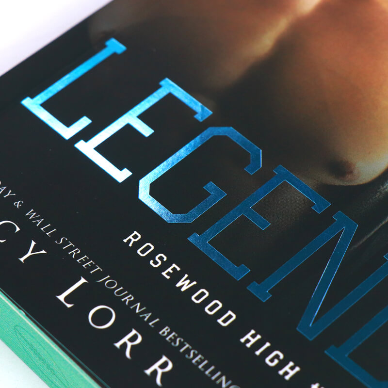 Paperback Book Publishing Printing with Foil on Cover and Sprayed Edges 8