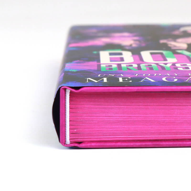 Foil Stamping Hardcover Book Printed Dust Jackets and Pink Stenciled Edges 10