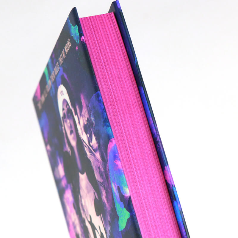 Foil Stamping Hardcover Book Printed Dust Jackets and Pink Stenciled Edges 9