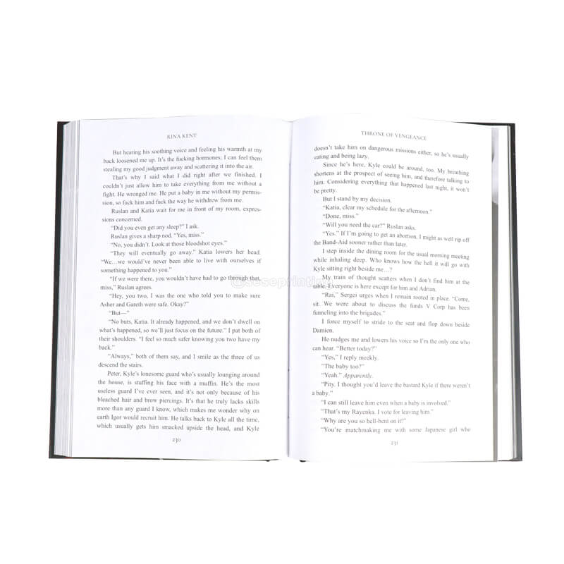 Book Printing Publishing Hardcover Novel with Foil on the Cover 7