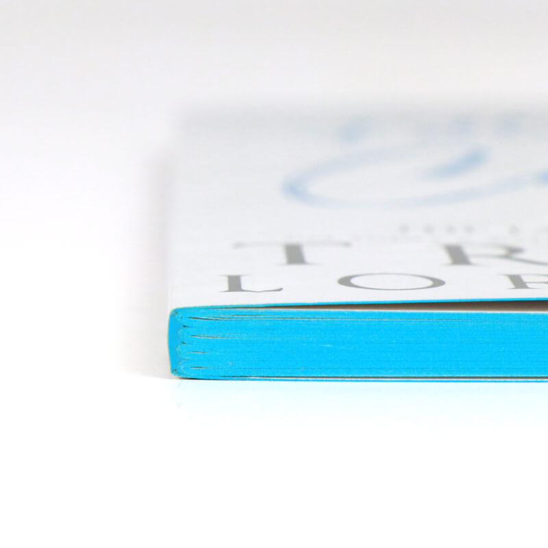 Offset Printing Paperback Book with Foil on Cover and Sprayed Edges 10