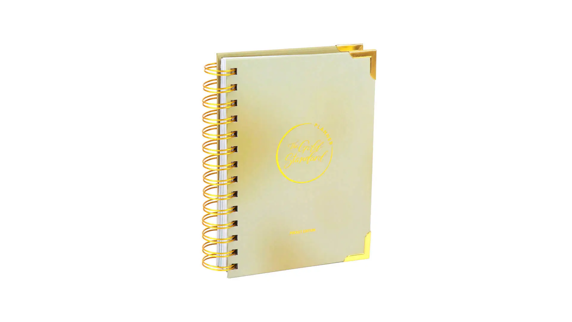 Custom Journal Printing Spiral Daily Planner with Metal Corner 1