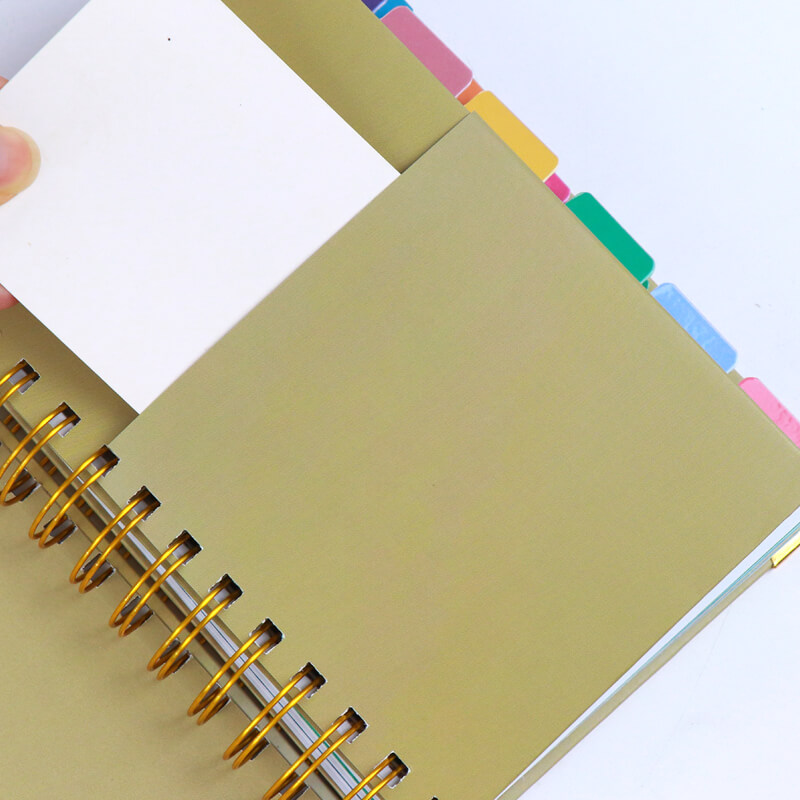 Custom Journal Printing Spiral Daily Planner with Metal Corner 10