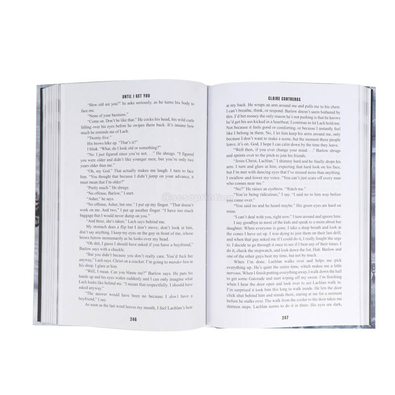 Book Publishing Service Black and White Printing Foil Hardback Fiction 7