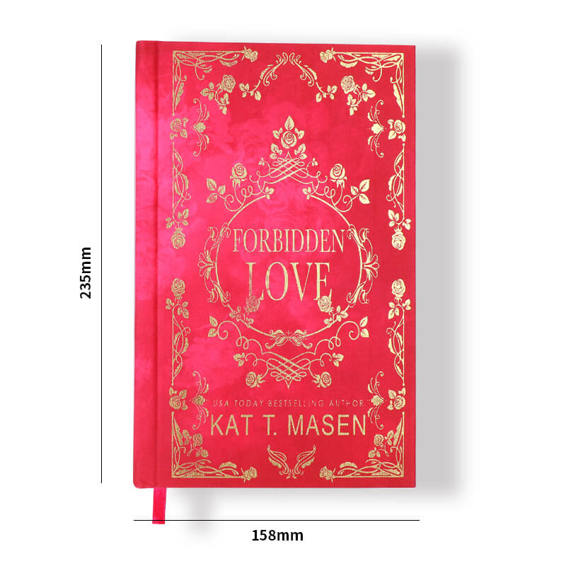 Hardback Book Printing with Gold Foil on Cover and Stenciled Edges 6